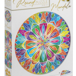 Puzle, Mandala Apaļā Puzle 1000 gab - Diametrs 68 cm, Grafix, 1117-400052