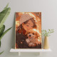 Painting by numbers 40x50 cm, Girl and puppy, Oh-art, ANG998