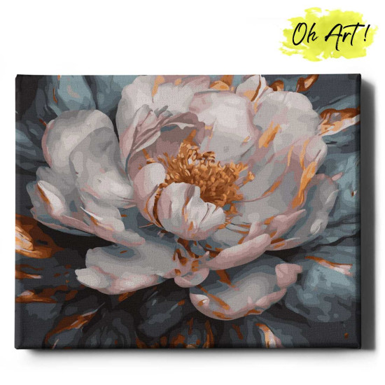 Painting by numbers 40x50 cm, Cold peony, Oh-art, JX1141