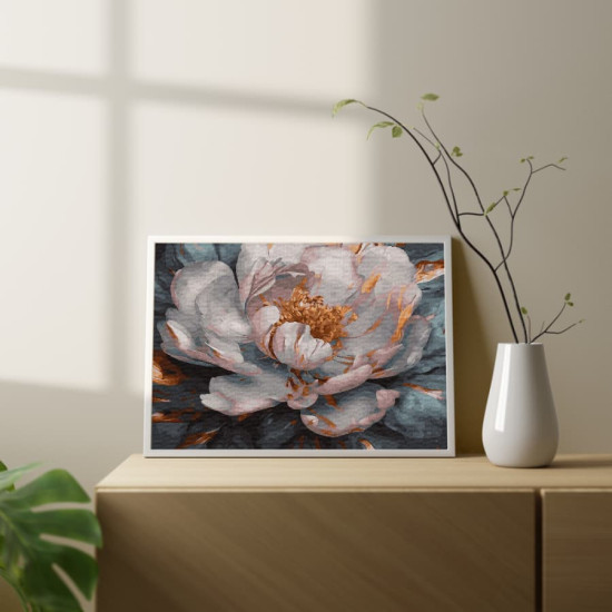 Painting by numbers 40x50 cm, Cold peony, Oh-art, JX1141