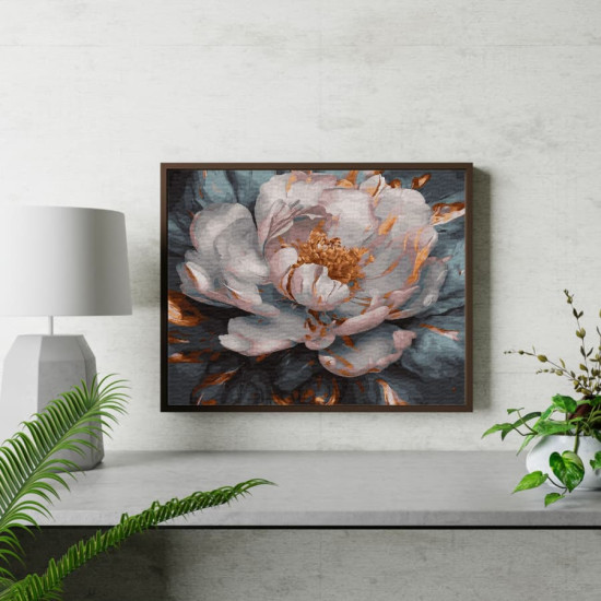 Painting by numbers 40x50 cm, Cold peony, Oh-art, JX1141