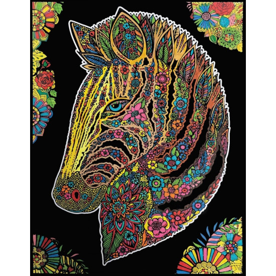 Colorvelvet, Suur pilt A3, Sebra, L132