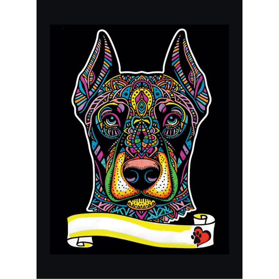Colorvelvet, Pieni kuva A4, Dobermanni, SD1
