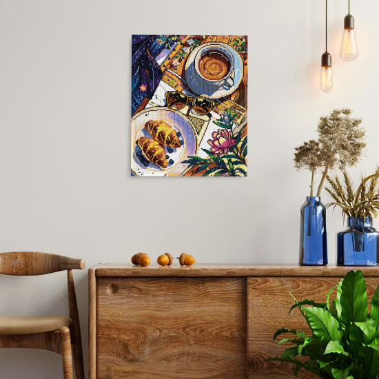 Dimanta mozaīka 40x50 cm, Rītausmas smarža, varvikas, LG381e