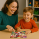 Wooden puzzle, Whimsical fox family (20 pcs), woodencity, CH 99058-SV
