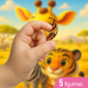 Wooden puzzle, Wildlife buddies (20 pcs), woodencity, CH 99053-SV
