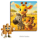 Wooden puzzle, Wildlife buddies (20 pcs), woodencity, CH 99053-SV