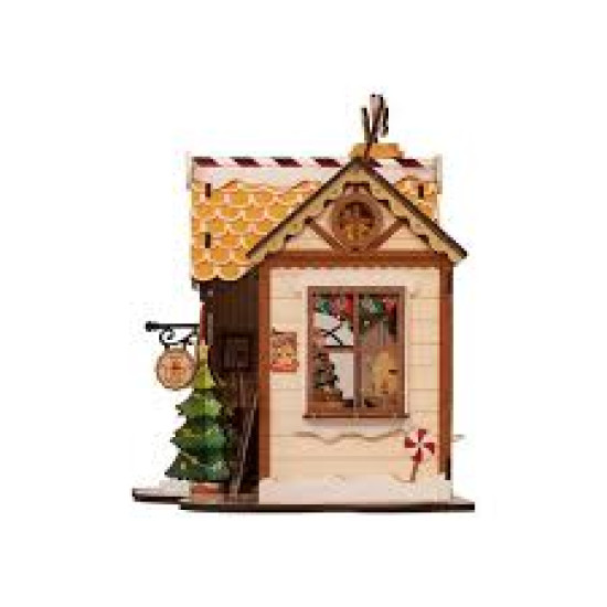 3D Miniatūra māja, 3D koka puzle, Piparkūku namiņš, Rolife, DG176