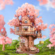 3D Wooden Puzzles, Sakura Tree House, Rolife, TGS04