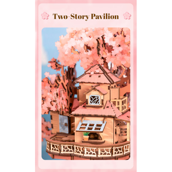 3D Wooden Puzzles, Sakura Tree House, Rolife, TGS04
