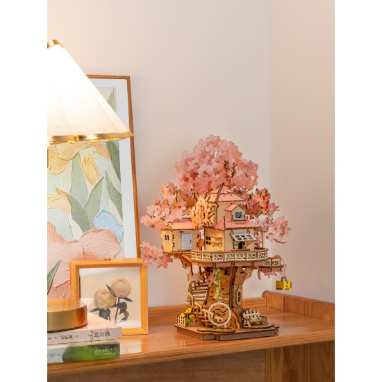 3D Wooden Puzzles, Sakura Tree House, Rolife, TGS04