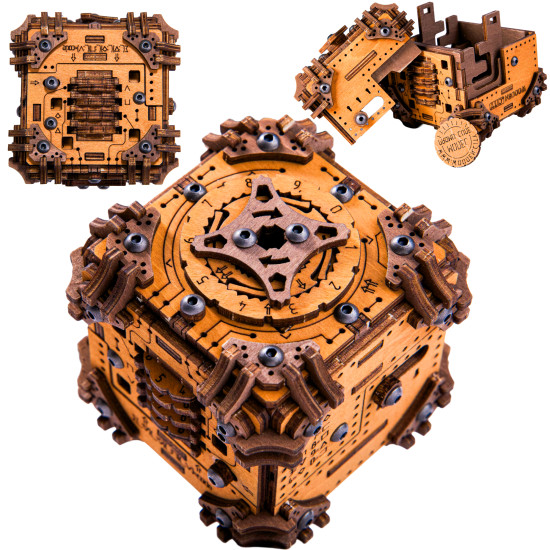 3D koka puzle, Tesaraktu Noslēpums, woodencity, WR362