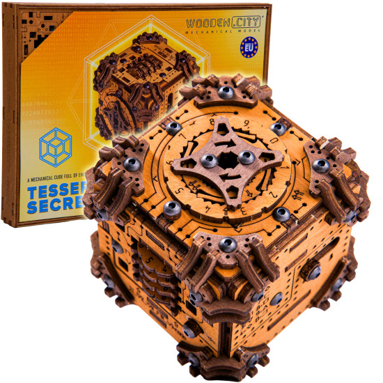 3D koka puzle, Tesaraktu Noslēpums, woodencity, WR362