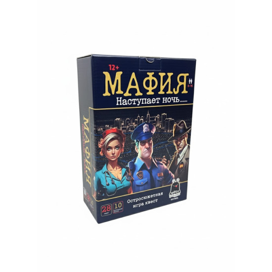 Galda spēle Mafija Iestājas nakts (12+, krievu valodā), PlayLand, WH-4025