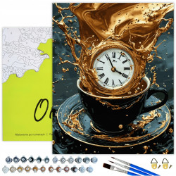 Painting by numbers 40x50 cm, Time for coffee, Oh-art, JX1334