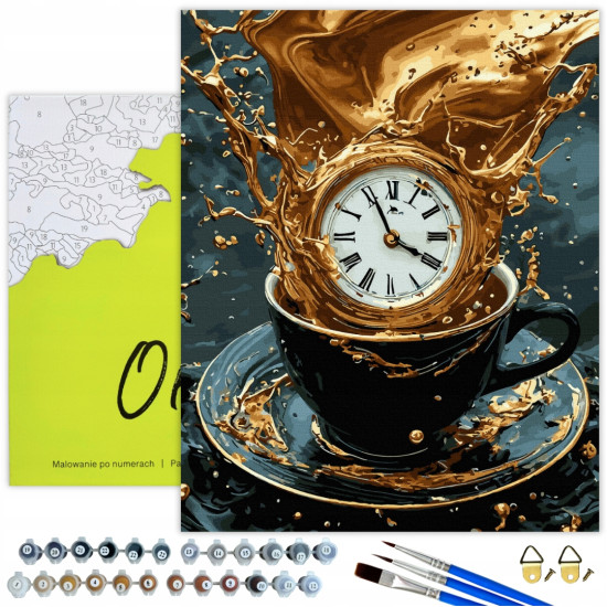 Painting by numbers 40x50 cm, Time for coffee, Oh-art, JX1334