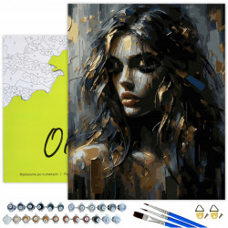 Glezna pēc numuriem 40x50 cm, Dvēseles ēna, Oh-art, JX1340
