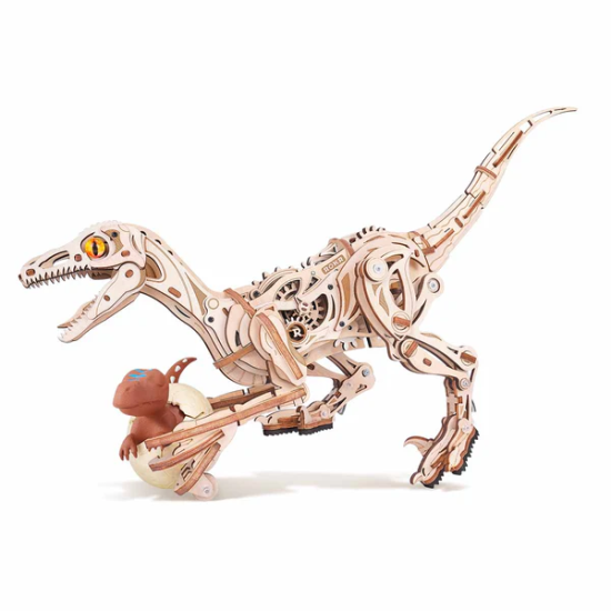 3D Wooden Puzzles, Velociraptor, ROKR, LD01