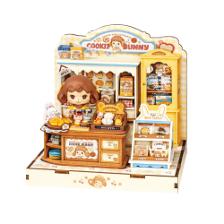 3D Miniatuurne nukumaja, Jänku Cookii küpsisepood, DG177
