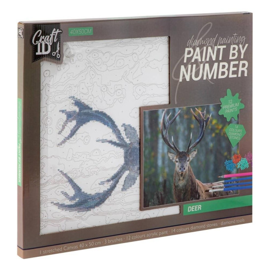 Diamond painting / Paint by number, Deer, 40x50, Grafix, 7093-CR2102/GE