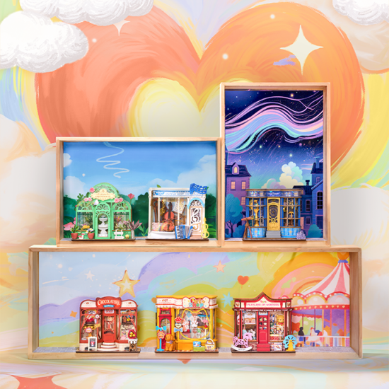 3D Miniatiūrinis namelis, Whimsy Toy Shop, robotime, DS044