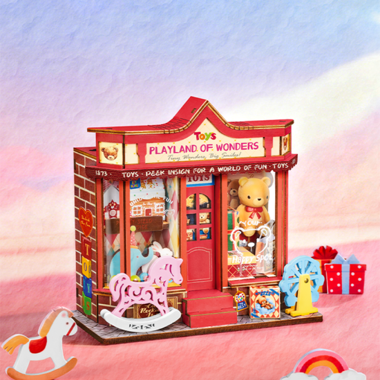 3D Miniatiūrinis namelis, Whimsy Toy Shop, robotime, DS044