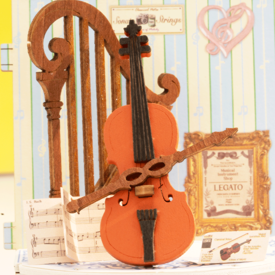 3D Miniatuurmaja komplekt, Melody Instrument Shop, robotime, DS047