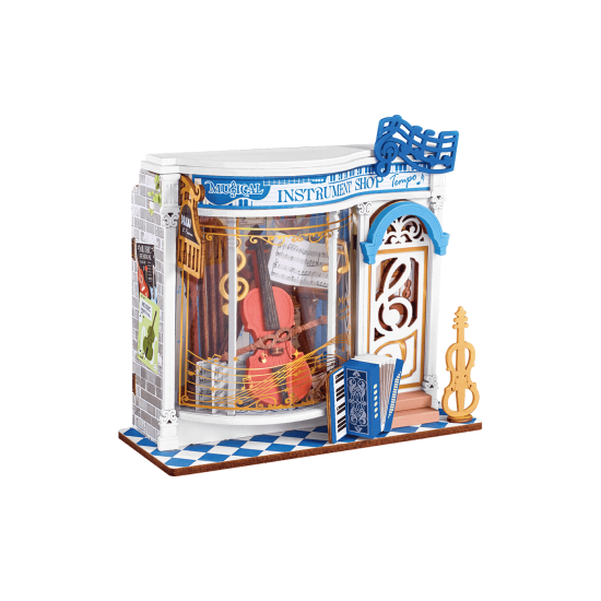 3D Miniatuurmaja komplekt, Melody Instrument Shop, robotime, DS047