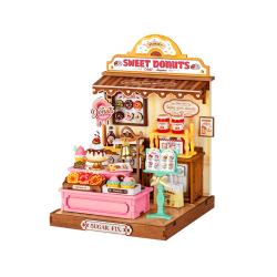 3D Miniatuurmaja komplekt, Sweetie’s Donut Shop, robotime, DS051