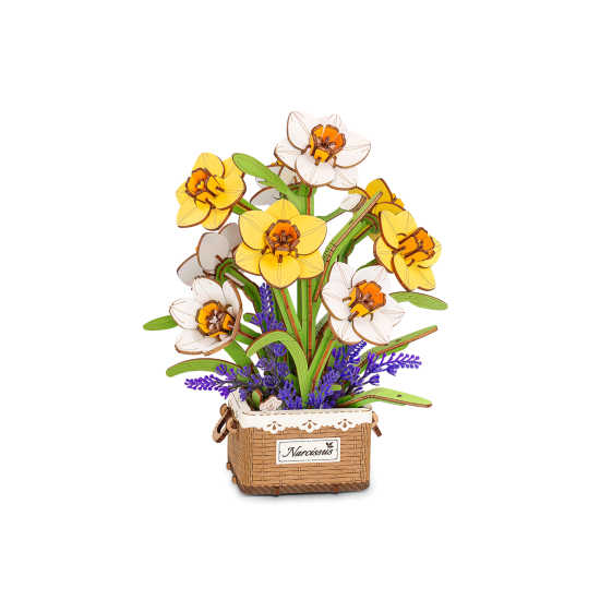 3D Wooden Puzzles, Narcissus, robotime, TF002