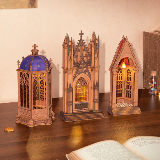 Puidust 3D pusle, Starry Dome Cathedral, robotime, TGA02