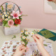 Puidust 3D lillepusle, Wooden Flower Basket, 428 det., robotime, TW03H