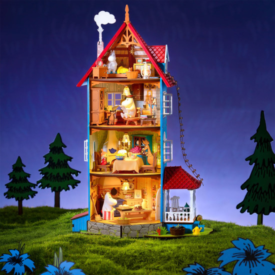 3D Miniatuurmaja komplekt, Moominhouse, robotime, DA009