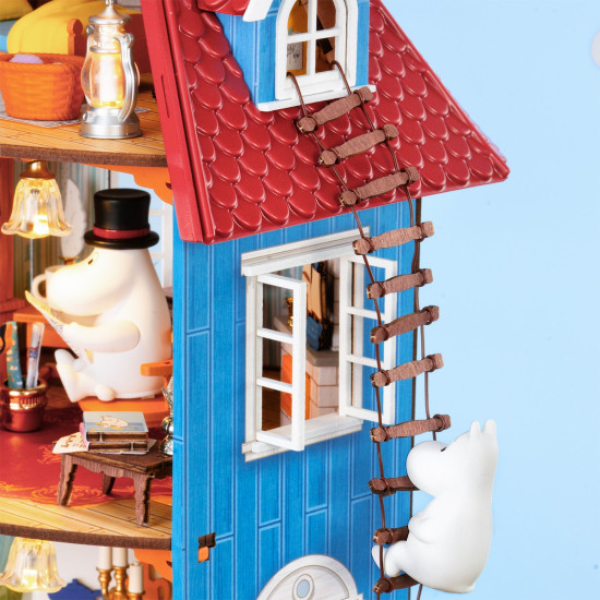 3D Miniatuurmaja komplekt, Moominhouse, robotime, DA009