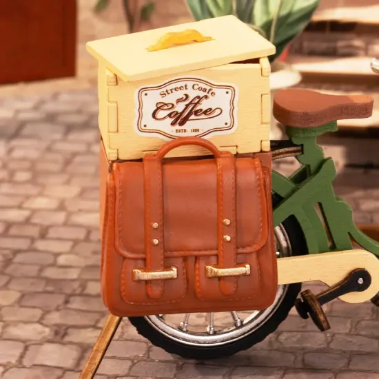 3D Miniatūrās mājas komplekts, Aromatic Coffee Cart, robotime, DG182