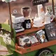 3D Miniatūrās mājas komplekts, Aromatic Coffee Cart, robotime, DG182
