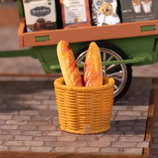 3D Miniatūrās mājas komplekts, Aromatic Coffee Cart, robotime, DG182
