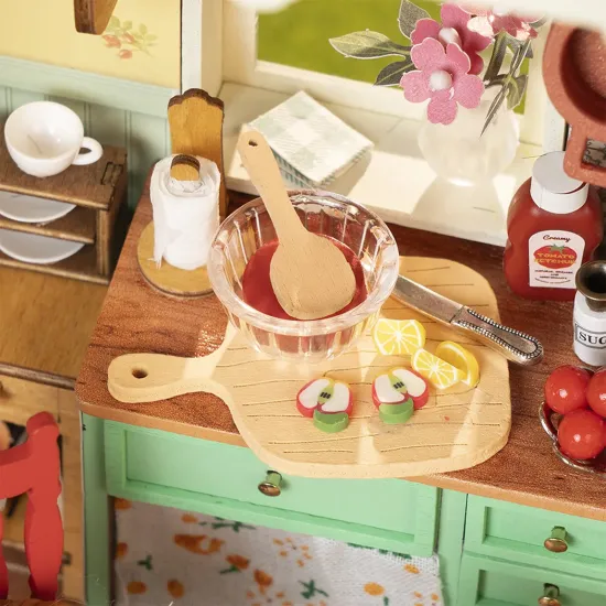 3D Miniatuurmaja komplekt, Sunlit Farmhouse Kitchen, robotime, DH101