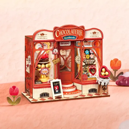 3D Miniatuurmaja komplekt, Sweet Chocolate Shop, robotime, DS046