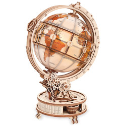 Деревянный 3D пазл, Luminous Globe (Electric Version), 180 дет., robotime, ST003D