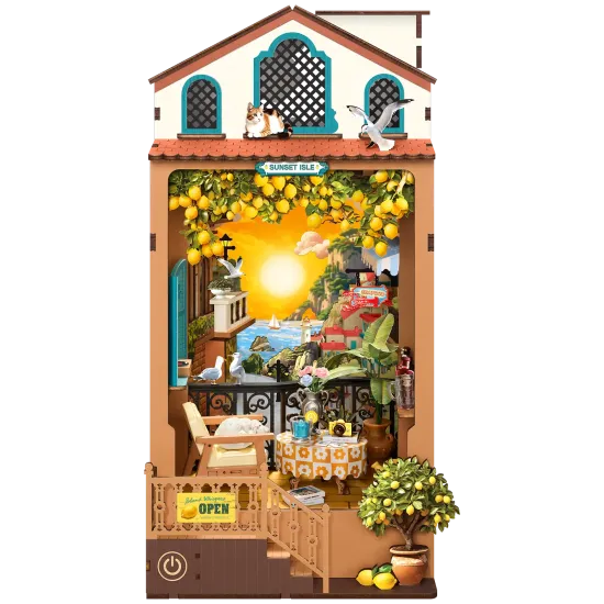 Миниатюрный домик, Book Nook Sunset Isle, Rolife, TGB18