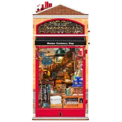 3D Miniature house kit, Book Nook Wisdom Stationery Shop, robotime, TGB19
