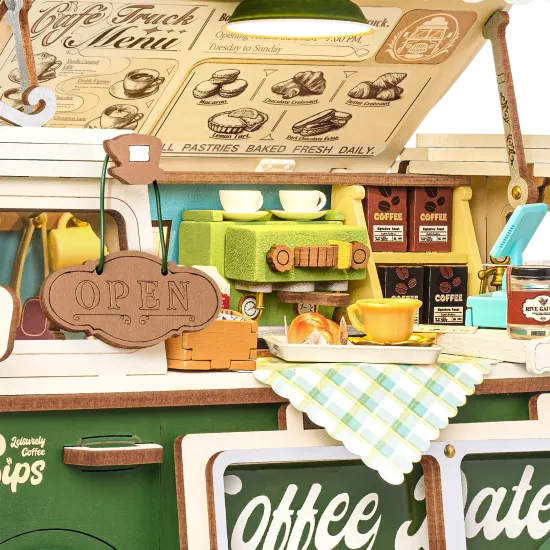 Koka 3D puzle, Leo's Coffee Truck, 189 det., robotime, TGS07