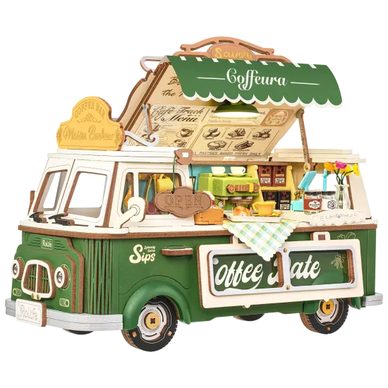 Koka 3D puzle, Leo's Coffee Truck, 189 det., robotime, TGS07