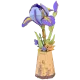 Koka 3D ziedu puzle, Purple Iris / Lila Iris, 73 det., robotime, TW121