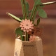 Koka 3D ziedu puzle, Pink Dahlia / Rosa Dahlie, 93 det., robotime, TW131