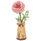 Koka 3D ziedu puzle, Pink Dahlia / Rosa Dahlie, 93 det., robotime, TW131