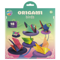 Origami, 19.5×19.5 cm, 18 designs, birds, Moxy, 100111/B