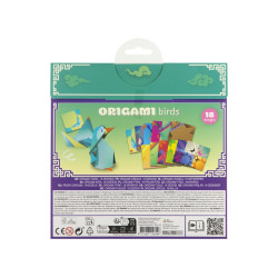 Origami, 19.5×19.5 cm, 18 designs, birds, Moxy, 100111/B