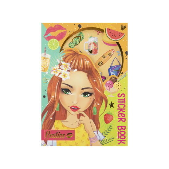 Besties foil sticker book, A5, redhead, Besties, 140002/1